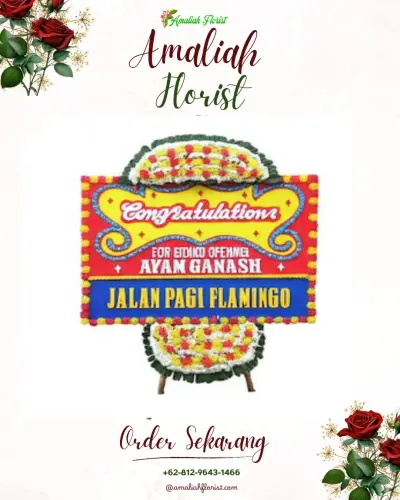 Bunga Papan Congratulation di Kalibalau Kencana